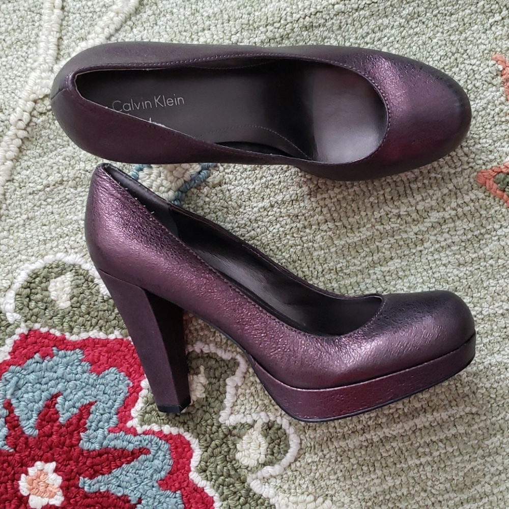 Calvin Klein Bronze Heels